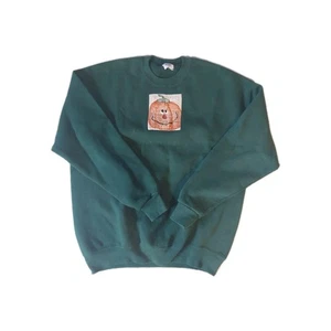 Vintage Jerzees Halloween Herbst Kürbisse Jackolantern dunkelblau Pullover xl - Bild 1 von 7