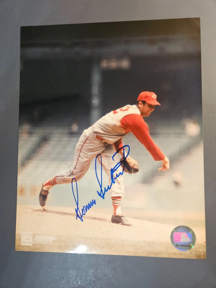 FOTO 8x10 firmada autografiada por Sonny Siebert de los indios de Cleveland Foto 1 de 1