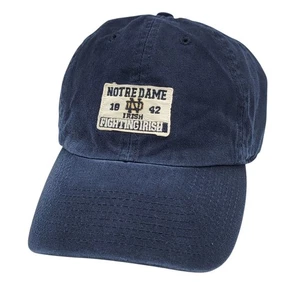 Notre Dame Fighting Irish Twins Enterprise Lids Fitted Size Medium Navy Hat Cap - Picture 1 of 9