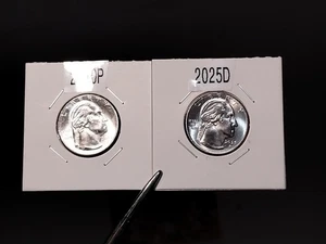 2025 P&D Ida B Wells American Women Quarter 2 Coin Set - Bild 1 von 10