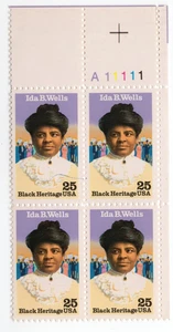 Scott #2442 Ida B. Wells Black Heritage Plate Block of 4 Stamps - MNH UR - Picture 1 of 1
