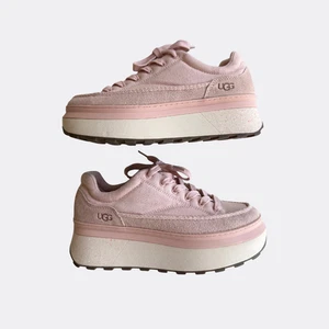 Ugg Pink Marin Lace Logo 2’ Platform Sneakers Shoes Women Sz 12 Men Sz 10 New - Picture 1 of 8