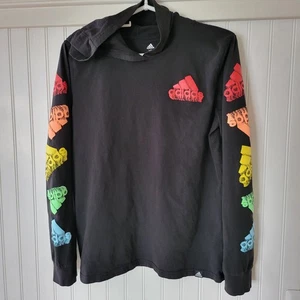 Adidas Hoodie Shirt Langarmshirt Jungen kleine Jugend XL 18/20 schwarz - Bild 1 von 8