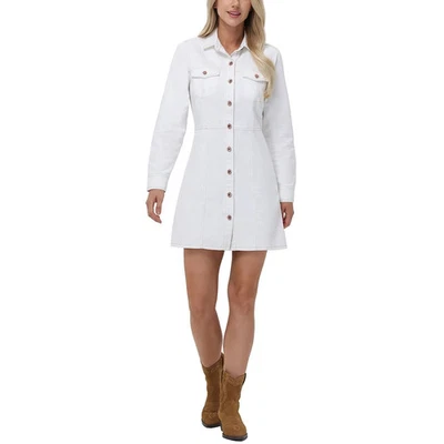 Frye Women's Denim Dress Size L Bone - Image 1 of 4