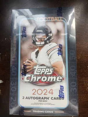 2024 TOPPS CHROME FOOTBALL PACKS FROM FRESH BOX GUARANTEED AUTOGRAPH CARD