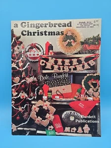 A Gingerbread Christmas Cross Stitch Charts 1986 Dale Burdett adornos navideños - Imagen 1 de 5