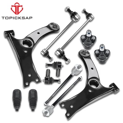 12X Brazos de control inferiores delanteros Tierod barra estabilizadora para 03-08 Pontiac Vibe Toyota Matrix Foto 1 de 4