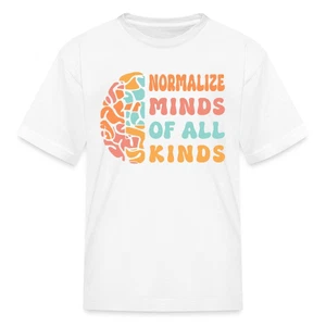 Autism Normalize Minds Of All Kinds Autism Kid's T-Shirt - Picture 1 of 10