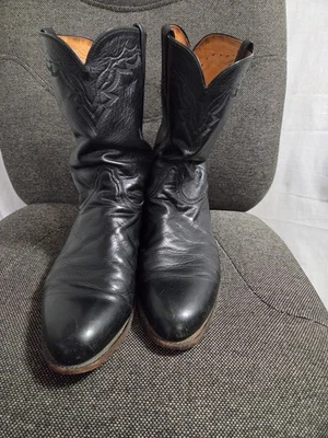Bota de Vaquero Para Hombre Negra Lucchese "2000" Talla 13D Foto 1 de 4