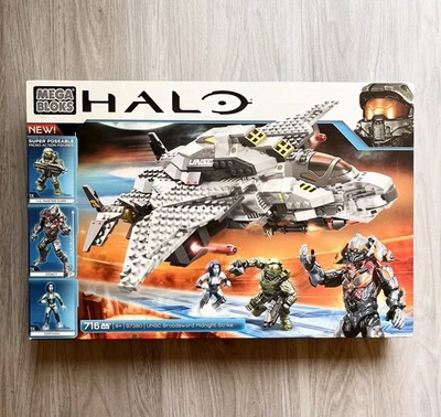 Halo Mega Bloks: UNSC Broadsword Midnight Strike 97380 Unopened Toy Set - Image 1 of 4