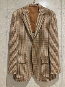 Harris Tweed international gallery BEAMS gun club jacket Brown Mens Size 44 Used - Picture 1 of 9