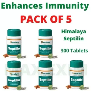 Himalaya Septilin Tablets, Pack of 5 x 60 Tablets | Natural Immune Support | - Picture 1 of 9