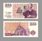 Sedlabanki Islands, 1000 Kronur, Eitt Pusund Kronur, 1961, Reproduktion