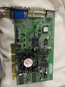 Used Tested - ATi Radeon R6 Rage Theater 32MB AGP VGA DVi S ; Video Card - Picture 1 of 3