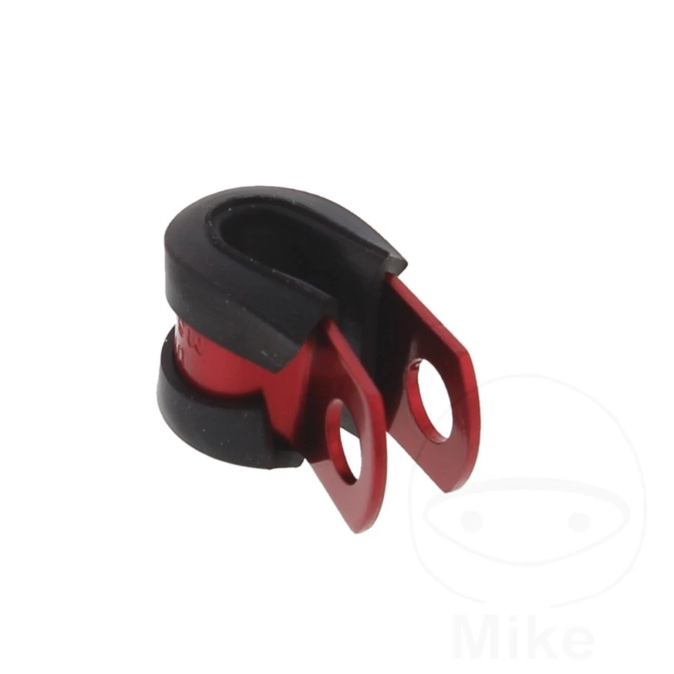 JMP Brake Hose Bracket Aluminium Red 6mm Fits Ducati Multistrada 1100 2007-2009 - Image 1 of 1