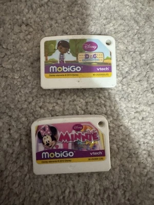 MobiGo VTech Game Cartridges Pack of 2 Minnie Doc McStuffins Disney Junior - Image 1 of 2