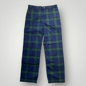 Pantaloni a quadri Vineyard Vines Boys Holiday Blackwatch taglia 18 blu verde - Foto 1 di 11