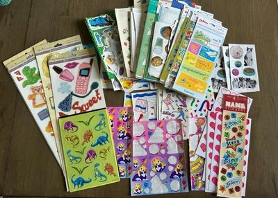 ENORME Lote de Adesivos Não Usados 1990+ Adesivos Tema Misto Antigo e Moderno - Imagem 1 de 4