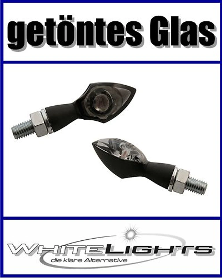 Schwarze LED Mini Micro Blinker Miniblinker Pen Head smoked signals indicators - Bild 1 von 1