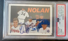 NOLAN RYAN AUTOGRAPH 1991 UPPER DECK HEROES #18 PSA 9! #d /2500