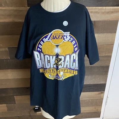 Lakers Shirt  2009 2010 Back To Back NBA Champions Mens Large Y2K Los Angeles La - Image 1 of 4