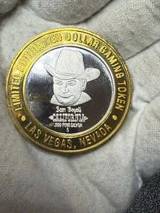 SAM BOYDS CALIFORNIA CASINO TEN DOLLAR GAMING TOKEN .999 FINE SILVER-HAWAII C6 - Picture 1 of 2