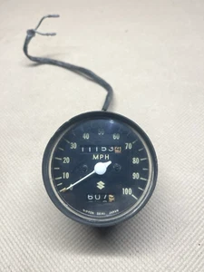 Vintage Suzuki Motorcycle Speedometer Clock Gauge Instrument With Wiring 1972 - Picture 1 of 8