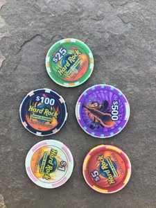 Vintage casino chip lot Hard Rock - Picture 1 of 2