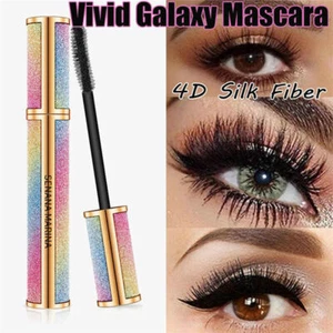 Confezione 3 Mascara 4D Fibra di Seta Impermeabile Vivid Galaxy Ciglia Spesse Lunghe - Foto 1 di 11