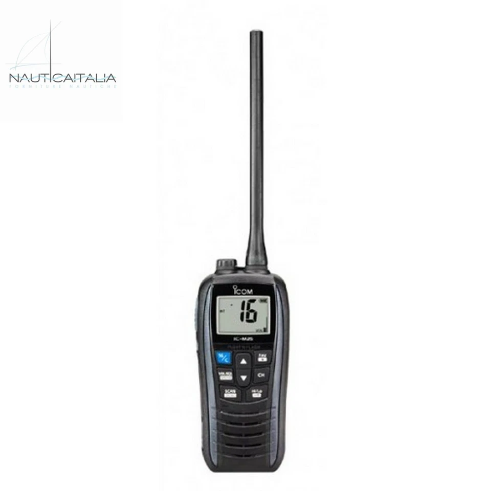 VHF ICOM IC-M25 - VHF PORTATILE NAUTICO - GALLEGGIANTE LUMINOSO - BLU - Immagine 1 di 1