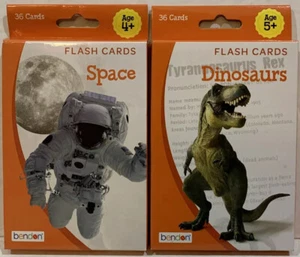 Flash Cards Space Dinosaurs Bendon Flashcards Classroom Homeschool 10 Packs - Picture 1 of 12