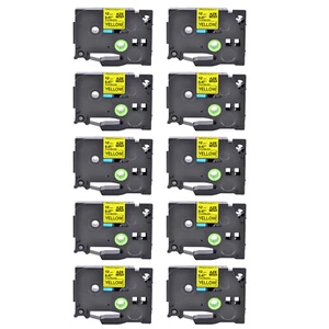 10x Compatible con Brother PT-1160 TZ TZe-FX631 Cinta de Etiqueta Flexible Amarilla 12mm - Imagen 1 de 12