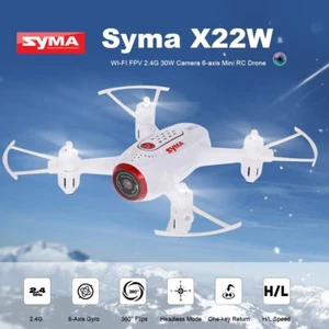 Mini Drone FPV con Cámara HD RADIOCONTROL Syma X22W Altitude Hold Flight Plan App Control - Imagen 1 de 14