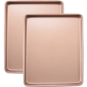 Heavy Duty Baking Sheets for Toaster Ovens - 12.5x10.5 Inch Nonstick Cookie P... - Picture 1 of 7