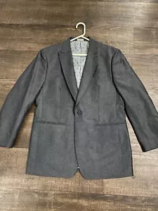 PERRY ELLIS Men’s Gray One Button Sport Coat blazer Jacket 42R - Picture 1 of 9