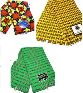  African Fabric Ankara 100% Cotton Prints. By The Yard - Picture 1 of 12