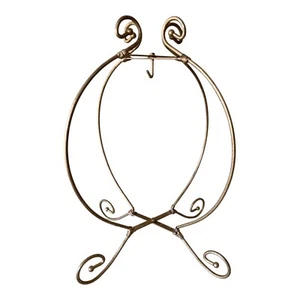 Pier 1 One Imports Gold Tone Metal Christmas Ornament Holder Stand Display - Picture 1 of 14