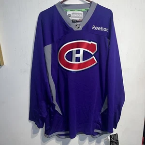 Montreal Canadiens Jersey Official Reebok PREMIER RARE PURPLE Vintage LG NEW - Picture 1 of 11