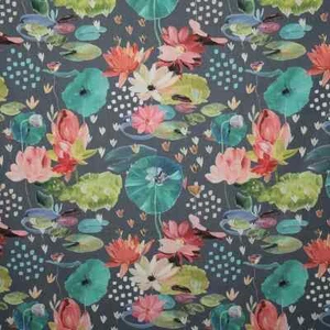 Pindler Beautful Multicolor Lilypad Print Fabric- Lilypad / Spring 3.65 yd P6623 - Picture 1 of 5