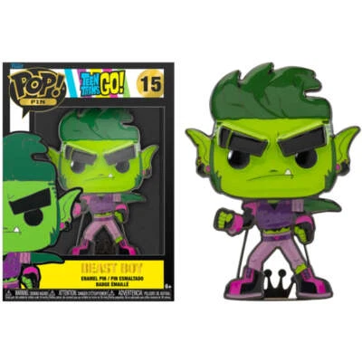 Beast Boy Teen Titans Go! | Funko Pop! Insignia Pin Esmaltado | NUEVO/SELLADO Foto 1 de 3