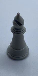 Radio Shack Computerized Electronic Chess REPLACEMENT BISHOP GRAY (White) - Picture 1 of 3