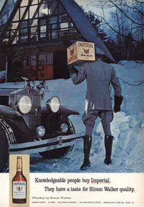 1965 Hiram Walker: Knowledgeable People Vintage Print Ad - Picture 1 of 1
