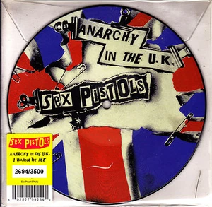 7" picture disc SEX PISTOLS anarchy in the uk RECORD STORE DAY EU 2012 rsd - Imagen 1 de 1