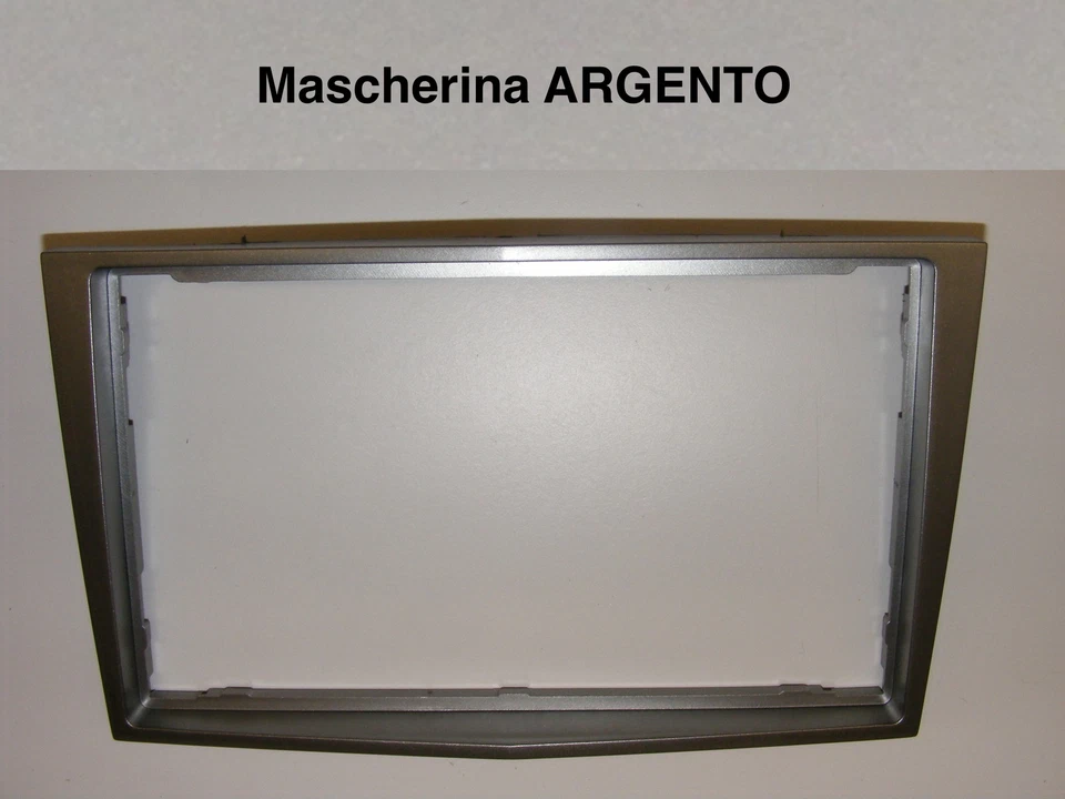 Mascherina autoradio Doppio 2 Din OPEL H Astra Corsa Zafira dal 2005 Argento - Immagine 1 di 1