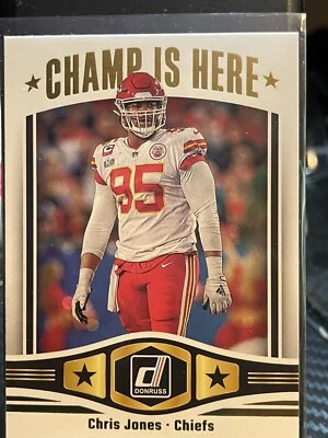 2023 Panini Donruss Chris Jones Champ Is Here Insert CIH-16  - Image 1 of 2