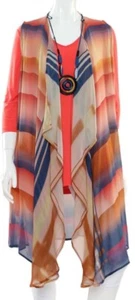 Lior Women's Boho Long Kimono Summer Sleeveless Cardigans Open Front - Picture 1 of 2