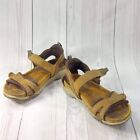 Women Teva Naot Sandal Comfort Summer Shoe Padded Backstrap Brown Leather EU38