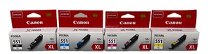 Canon CLI-551XL Multipack 4 Farben XL Für Pixma MG5450/MG5550/MG6350/MG6650 - Bild 1 von 3