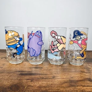 Vintage McDonalds Captain Crook Ronald Grimace Big Mac Gläser x4 '77 McDonaldland - Bild 1 von 10