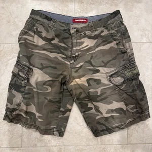 Union Bay Shorts Mens 32 Camo Cargo Distressed Utility Tactical Gorpcore Grunge - Picture 1 of 5